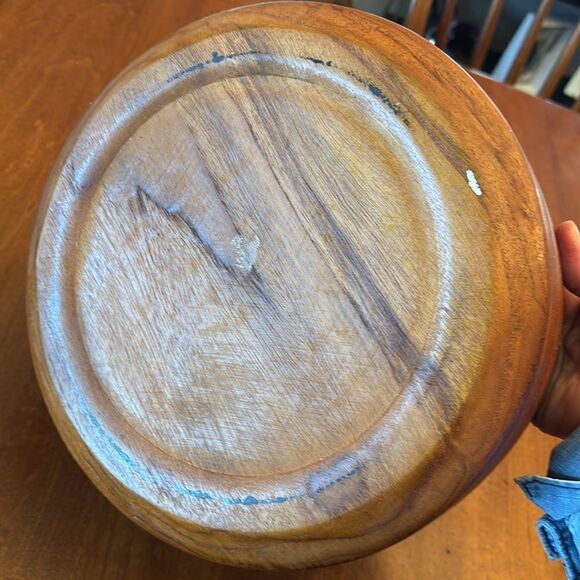 MCM Teak Salad Bowl - Picture 4 of 6